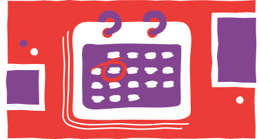 Calendar with a date circled